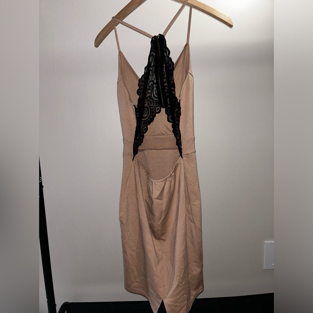 Charlotte Russe Spaghetti Strap Lace back Dress